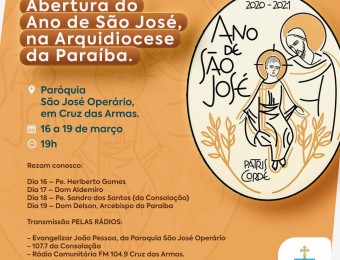 Ano de São José na Arquidiocese da Paraíba 16 a  19 de março