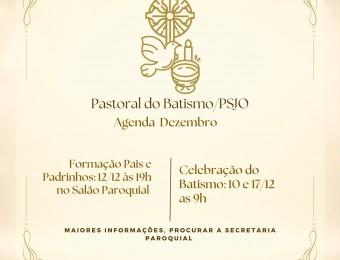Agenda da Pastoral do Batismo 